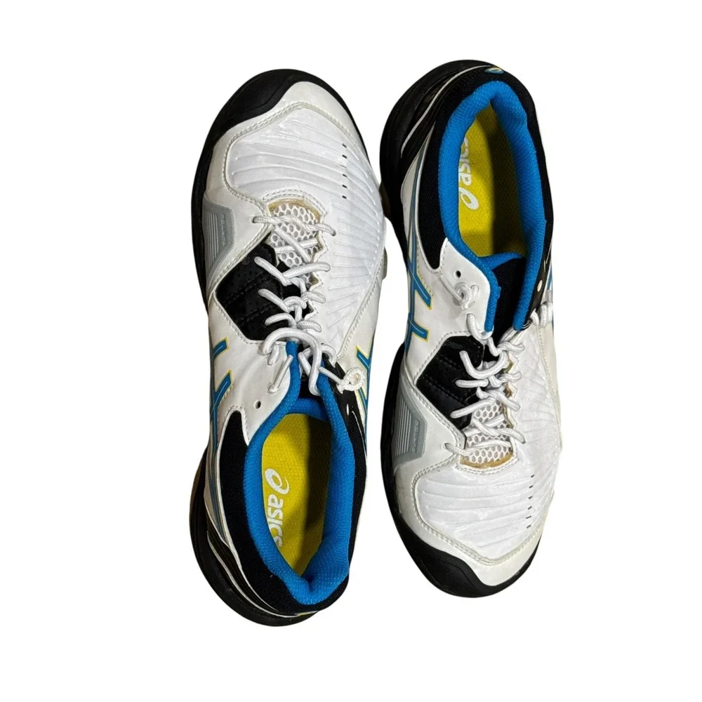 ASICS Gel-Domain 3 Indoor Court Shoes Blue White Black Women's Size 8